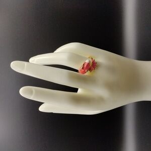 NWOT Pink Gold Plated Adjustable Cute Chic Cute Gift Casual Dragon Wing Ring